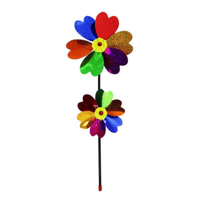 

Colorful DIY Sequins Windmill Kids Toy Wind Spinner Home Garden Yard Decor