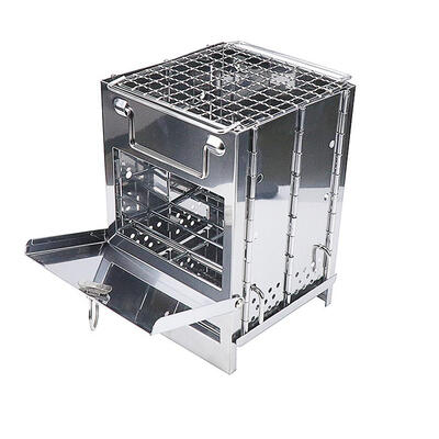

Stainless Steel Foldable Outdoor Camping firewood Stove for Home Picnic BBQ