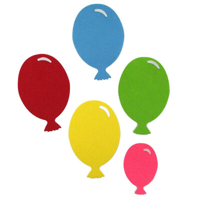 

YIWULA5pcs Balloon Non-woven Fabric Kindergarten Decal Wall Sticker Educational Toy