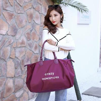 

Fashion Women Letter Print Nylon Shoulder Bag Large Capacity Travel Shipping Casual Crossbody Bag