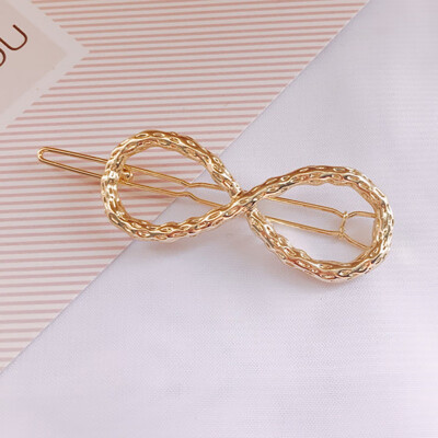 

WomenHair Barrette Clips Alloy Hollow Out Geometric Shaped Hairgrips Hair Pin Hair Accessories