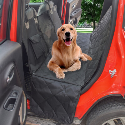 

Gobestart Dog Pet Car Seat Covers Mesh Window Car Pet Pad Waterproof Car Rear Seat Dog Pad