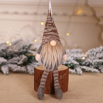 

Christmas Doll Toys Knitted Plush Christmas Gnome Swedish Figurines Holiday Decoration Gifts Kids Xmas Decoration Dolls