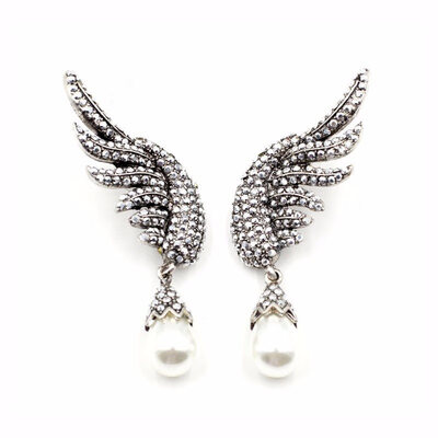 

JURAN Factory Wholesale Women Fashion Crystal Drop Earrings Party Jewelry Brand Earrings Free Shipping 15 Styles Brincos 2019