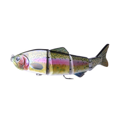 

15cm Artificial Bait False Multi Joint Fish Shape ABS Lure Fishing Lure With 2 Treble Hooks