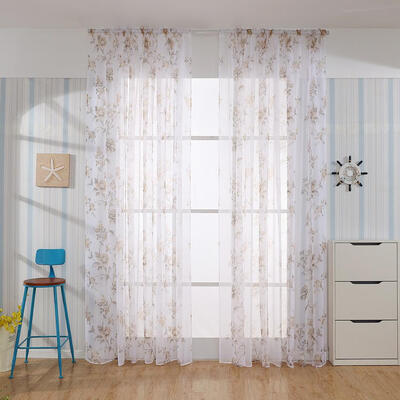 

Blackout Curtains Floral Printed Living Room Bedroom Windows Drapes Curtain