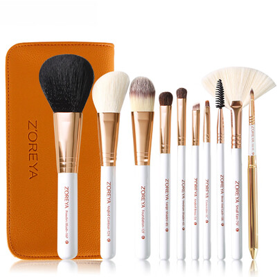 

〖Follure〗New 10 pcs Makeup Brush Set tools Make-up Toiletry Kit Wool Make Up Brush Set