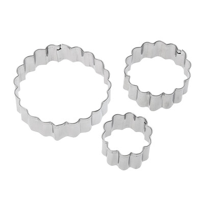 

3pcsset Carnation Flower Mold Fondant Cookie Cutter Stainless Steel Tools