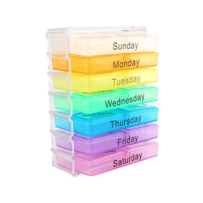 

7 Days Weekly Dispenser Am Pm Storage Pill Box Container Tablet Sorter Medicine Case Organizer Pill Container Dispenser Case