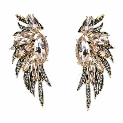 

JURAN Factory Wholesale Women Fashion Crystal Drop Earrings Party Jewelry Brand Earrings Free Shipping 15 Styles Brincos 2019