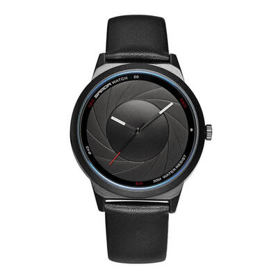 

SANDA Creative Concept Leather Watch Quartz Watch for Men