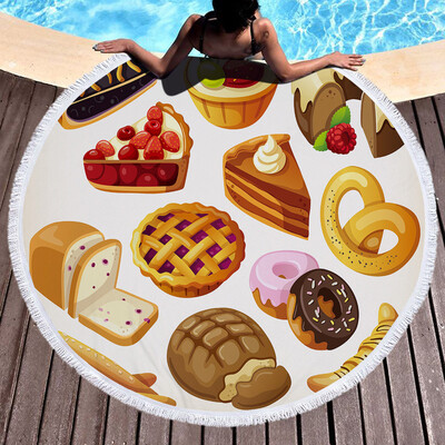 

Toponeto 1 PC Round Beach Pool Home Shower Towel Blanket Table Cloth Yoga Mat