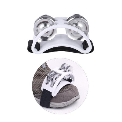 

Foot Tambourine Percussion Musical Instrument 2 Sets Metal Jingle Bell