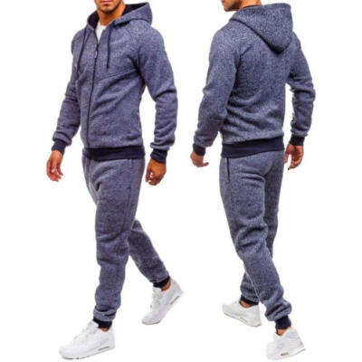 

The New Hot Selling Fashion Men´s Slim Fit Long Sleeve Casual Hooded Tops Sports Pants Outfits