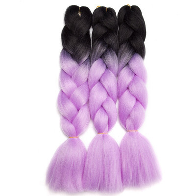 

3 Packs Braiding Hair Ombre for crochet Hair Weave with Synthetic&Twist Braiding Hair Extensions