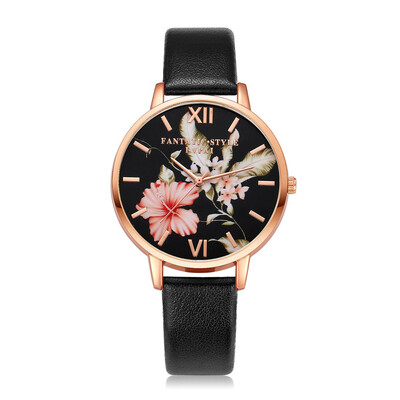 

High Quality Womens Watches Fashion Leather Strap Rose Gold Ladies Clock Quartz Wristwatch Casual Dress Luxury Kol Saati