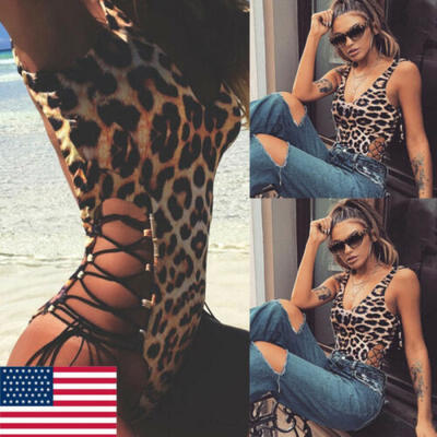 

Womens One Piece Swimsuit Push Up Bikini High Cut Monokini Swimwear Beachwear