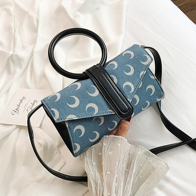 

Net red foreign womens bag 2019 new fashion canvas handbag summer small fresh wild ins slack small bag