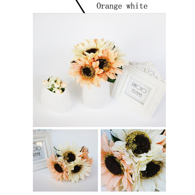 

Gobestart Fake Sunflowers Silk Flowers Table Centerpieces Arrangements Home Indoor