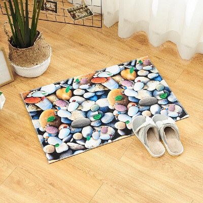 

Carpet Doormat Mat Stone Print Bath Rug Non-Slip Doormat Home Decorative Welcome Floor Mats