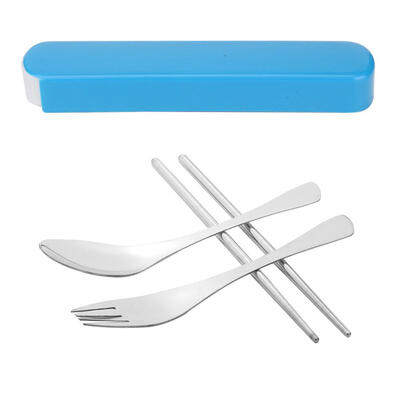 

Portable Stainless Steel Tableware Sets Spoon Fork Chopsticks for Travel