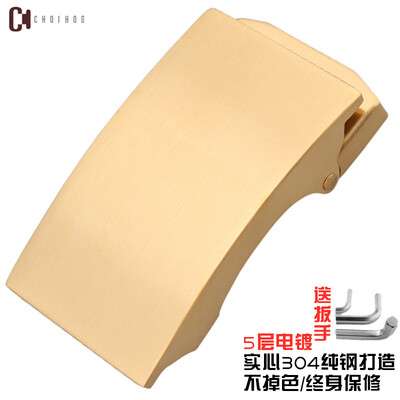 

Steel buckle mens belt head automatic buckle belt buckle belt buckle 304 stainless steel mens belt lead 33 35CM