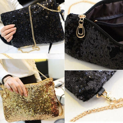 

Fashion Womens Small Evening Party Clutch Bag Purse Bag Handbag Sequins Sparkling Bling Wallet Multicolor