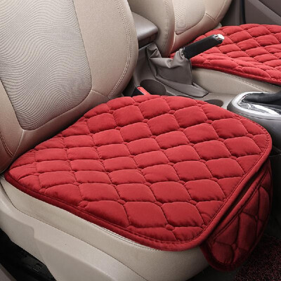 

Winter Universal Plush Keep Warm Anti Slip Car Seat Lattice Cushion Cover Protector Mat