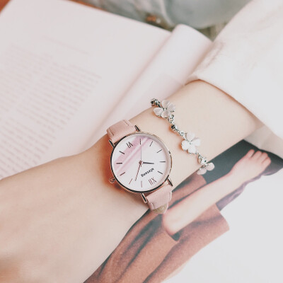 

Cherry blossoms pink watch student cute girl little fresh ins wind Japanese original Japanese soft sister retro starry sky