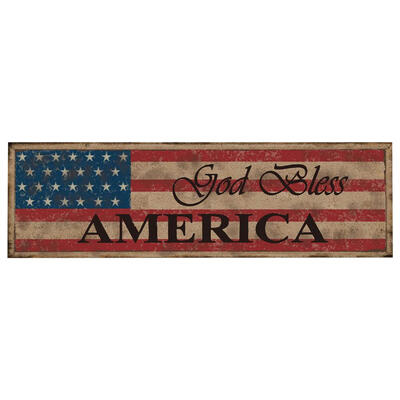 

Wooden Vintage Sign Board Independence Day Hanging Board Craft for Home
