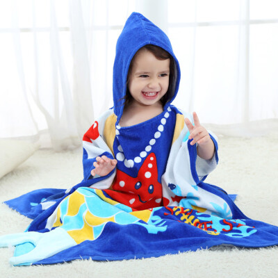 

Baby Boys Girls Kids Bathrobe Cartoon Animals Hooded Bath Towel Pajamas Clothes