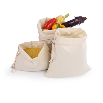 

Gobestart Drawstring Bundle Cotton Bag Supermarket Bread Fruit And Vegetable Shopping Bag