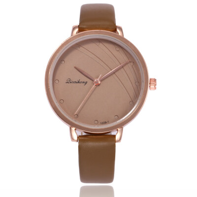 

Female student belt watch irregular surface quartz