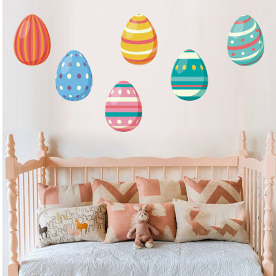 

〖Follure〗Easter Egg Wall Sticker PVC Self-adhesive Can Be Removed