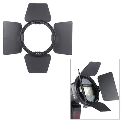 

SGA-BD4 Four-leaf Speedlite Flash Light Photography Barndoor Accessory for Nikon Canon Yongnuo Godox Sigma Andoer Neewer Vivitar