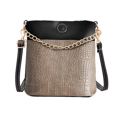 

Alligator Pattern Chain Shoulder Handbags Women Casual Crossbody Bucket Bag