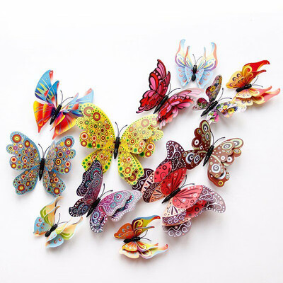 

Colourful 3D Butterflies Wall Art Stickers Wall Decal Home Decor Girls Room GIFT