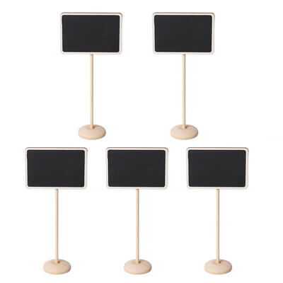 

5pcsset Mini Small Wooden Chalk Blackboard Signs Chalkboard Message Board