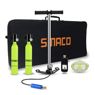 

05L Diving Oxygen Tank Scuba Respirator Refill Adapter High Pressure Air Pump Diving Mask with Zipper Bag