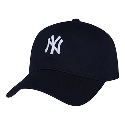 

MLB baseball cap men&women couple hat Korean version of the trend NY embroidery soft top cap out of the street travel sports hat navy blue small white standard NY adjustable cap circumference 55cm-59cm
