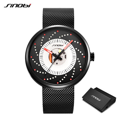 

Fashion Creative Men Wrist Watch For Mens Fashion Sport Time Chronograph Steel Mesh Watches Quartz Wristwatch Relogio Feminino
