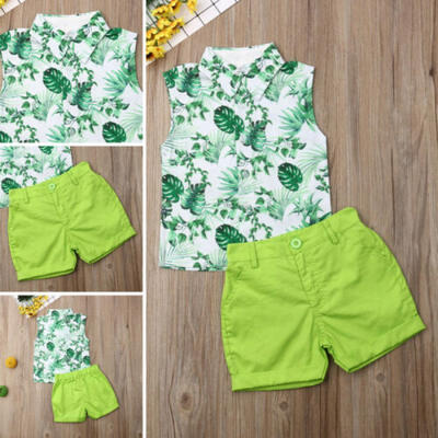 

US Toddler Newborn Kids Baby Boys Clothes T-shirt TopsShort Pants Outfits Sets