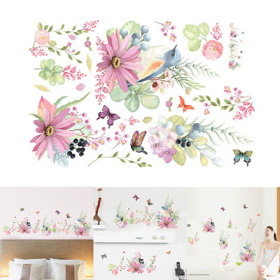 

Home Room Flower Butterfly Bird Wall Sticker Art Decal Decor Mural PVC