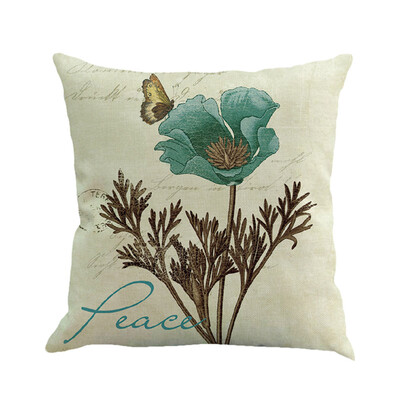 

Vintage Flower Style Pillow Case Bed Sofa Square Throw Cushion Cover Home Decor