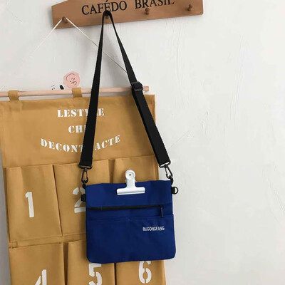 

Tailored Women Clip Canvas Bag Letter Fashion Shoulder Messenger Package Simple Phone Bag