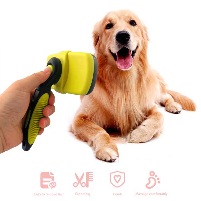 

Pet Dog Grooming Brush Pet Shedding Tools Pet Grooming Tool Self Cleaning Slicker Brush for Dog Pet