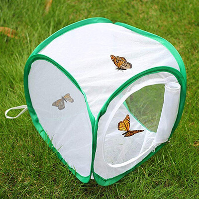 

Gobestart 2PC Portable Foldable Insect And Butterfly Habitat Cage Housing Enclosure