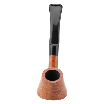 

Greensen 3mm Mini Flat Bottom Briar Tobacco Pipe Portable Cigarette Pipe with Carbon Core Filter