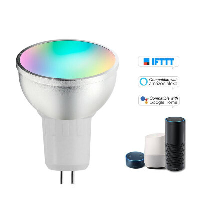 

V18 Smart WIFI LED Bulb RGBW LED Bulb 6W E27 Dimmable Light Phone Remote Control Compatible with Alexa Google Home Tmall Genie Vo