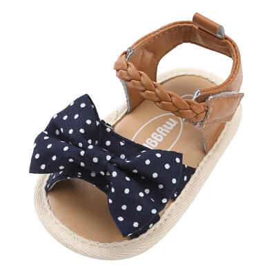 

2018 Summer 0-18M First Walkers Baby Girls Casual Shoes Newborn Kids Canvas Bow-knot Toddler Shoes New Fashion